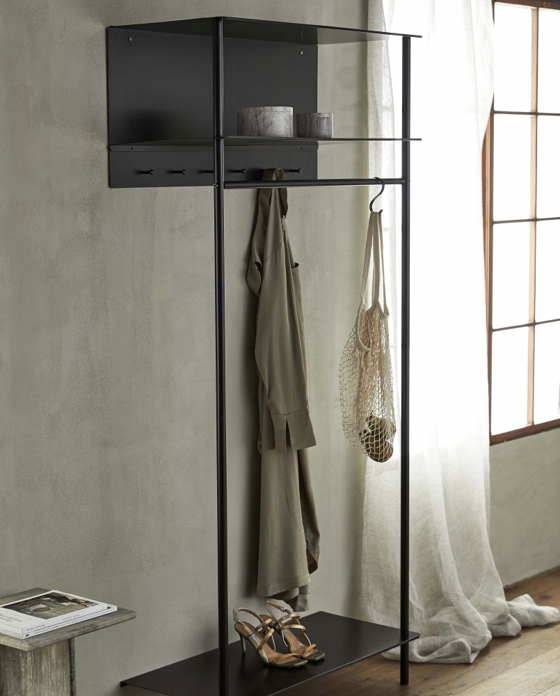 Product photograph of Nordal Setun Black Metal Rack from Choice Furniture Superstore.